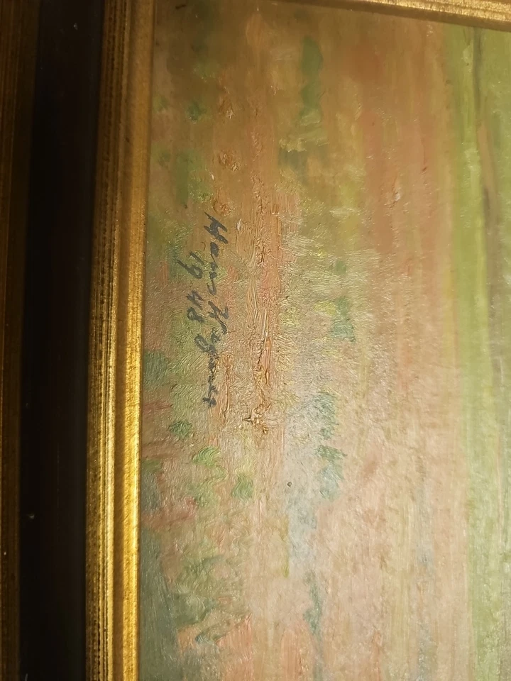 Hans Wagner Bild Landschaft 1948 Kein Versand Usa Fernost - Bild 2 von 4