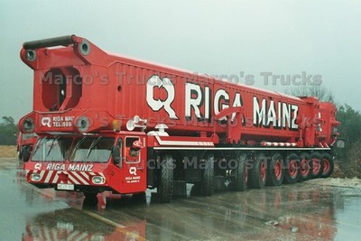 LKW Foto Gottwald AMK 1000 Kranwagen Deutschland rot RIGA MAINZ #n1vv