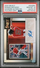 2024 Panini Select: ROMAN ANTHONY Rookie AUTO PSA 10/10 💎 POP 1 PRIZM RedSox