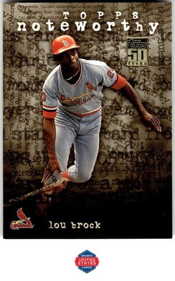 2001 Topps #TN49 Lou Brock Noteworthy