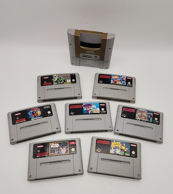 Super Nintendo SNES Spielesammlung 7 Spiele + Super Gameboy I Mario Star wars zo