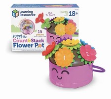New In Box Learning Resources TODDLER COUNT  STACK FLOWER POT - Educational Toy