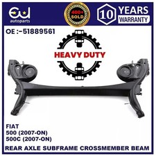 REAR AXLE SUBFRAME UPGRADED HEAVY DUTY FOR FIAT 500 07-15 DRUM BRAKES 0.5MM