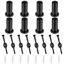 8 Set Barn Door Spacers Kit, Sliding Rail Track Hardware, Lag Bolts, Anchors