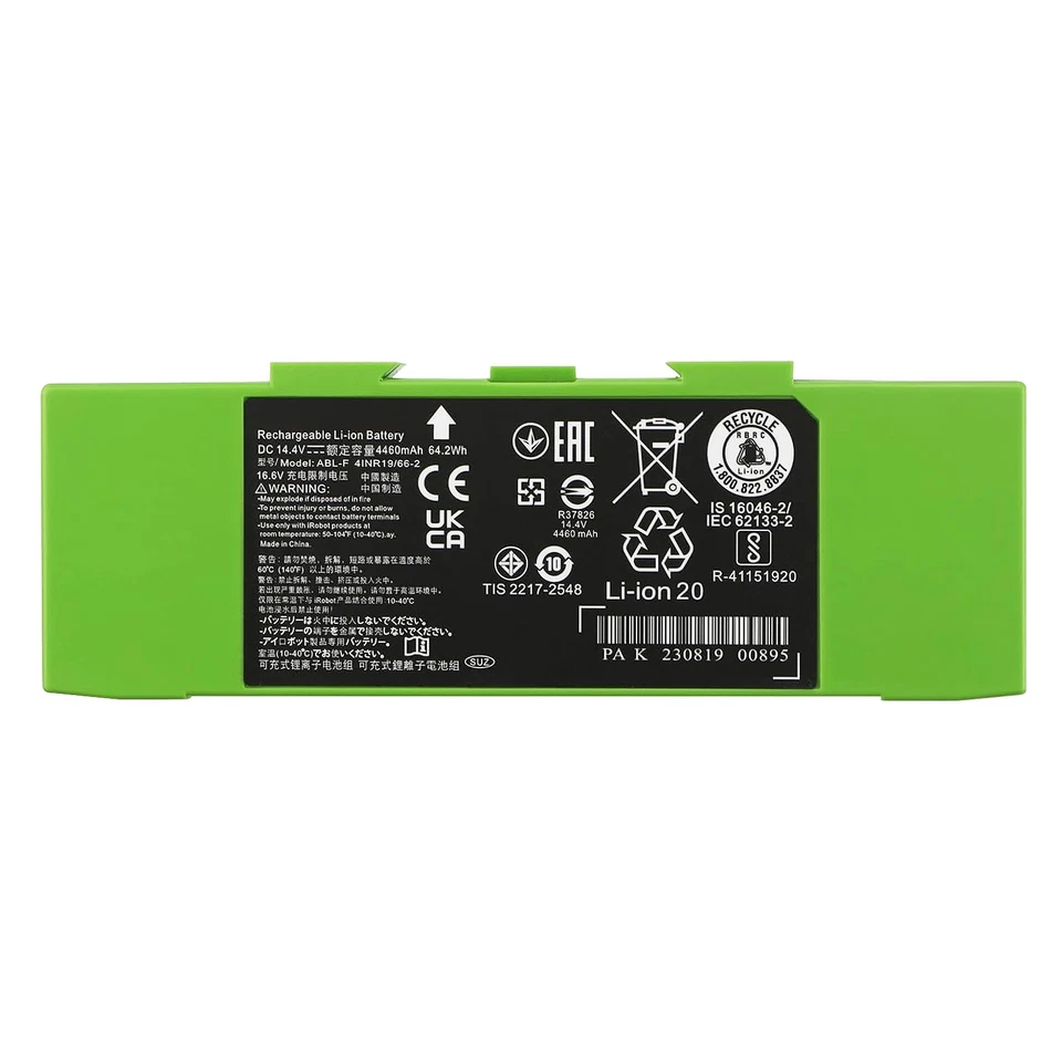 BATERÍA LI-ION 14.4V ABL-F NUEVA PARA IROBOT ROOMBA E5 E6 I3 I4 I6 I7 I7+ I8 I8+ J7 Foto 4 de 4