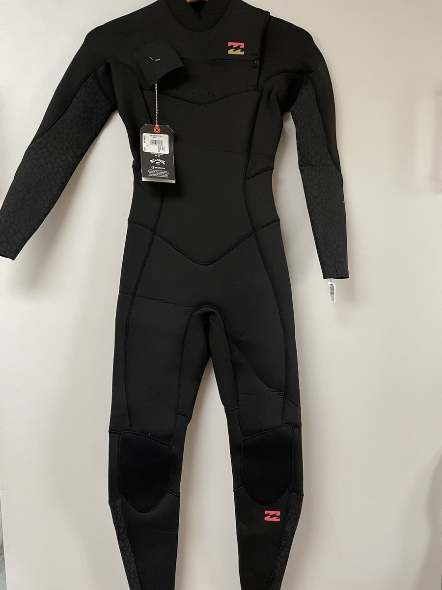 Billabong 302 3/2 mm Synergy CZ Full Wetsuit Womens 6 8 New Blk