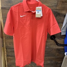 Nike Coaches Dri-FIT Short Sleeve Polo Shirt DJ5123-656 Men  s Medium Coral