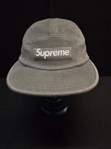 Cappello da campeggio SUPREME Loro Piana Capolavoro lana berretto verde muschio scatola logo regolabile