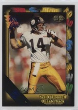1991 Wild Card 5 Stripe Neil O'Donnell #125 Rookie RC 0h1. rookie card picture