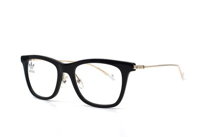 NEW ADIDAS AOK0050 BLACK/GOLD EYEGLASSES FRAME 52-19-145 RX AUTHENTIC