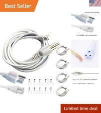 T5 T8 Power Cords Without Switch, 8ft 3 Prong LED Tube Light Extension Cable ...