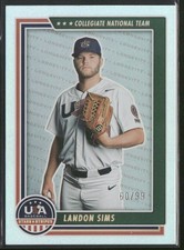 2022 Panini Stars & Stripes USA Landon Sims Longevity Base Holo Silver /99 #28