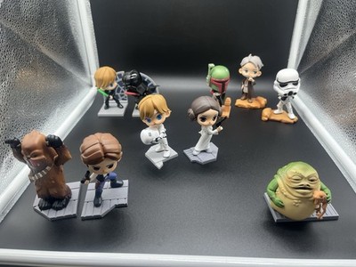 Star Wars Pop Mart Menge 10 Figuren Luke Leia Han Chewy Obi Wan Vader US-Verkäufer