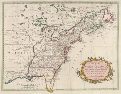 Map Of Eastern United States 1780 Vintage Historic Map Poster Print