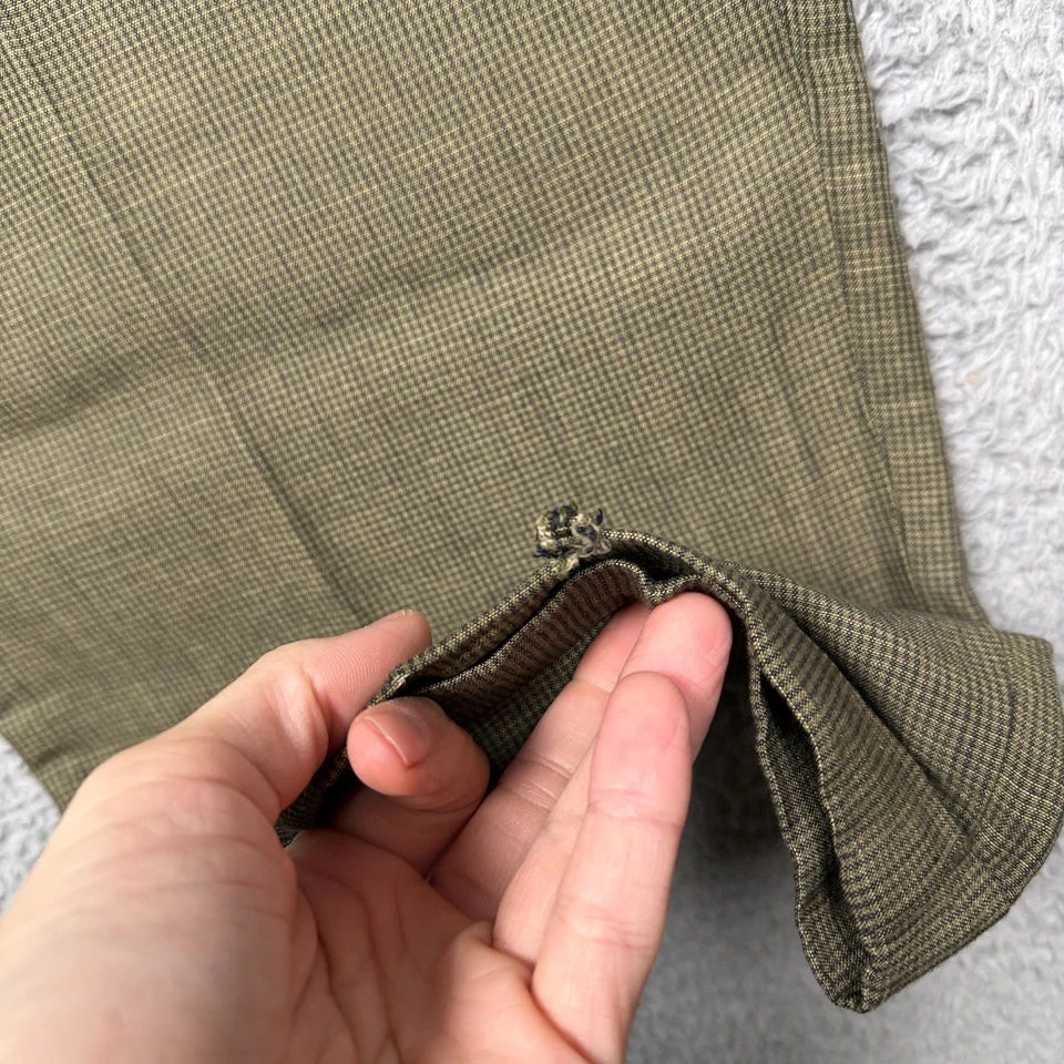 Винтажные мужские брюки Banana Republic 36x30 лен и вискоза широкие брюки со складками 80-е - Изображение 4 из 4