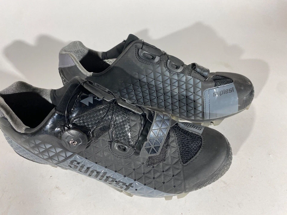 Sapatos de ciclismo de carbono SUPLEST mountain bike tamanho EU43 US10 Mondo 273 CS42 - Imagem 3 de 4