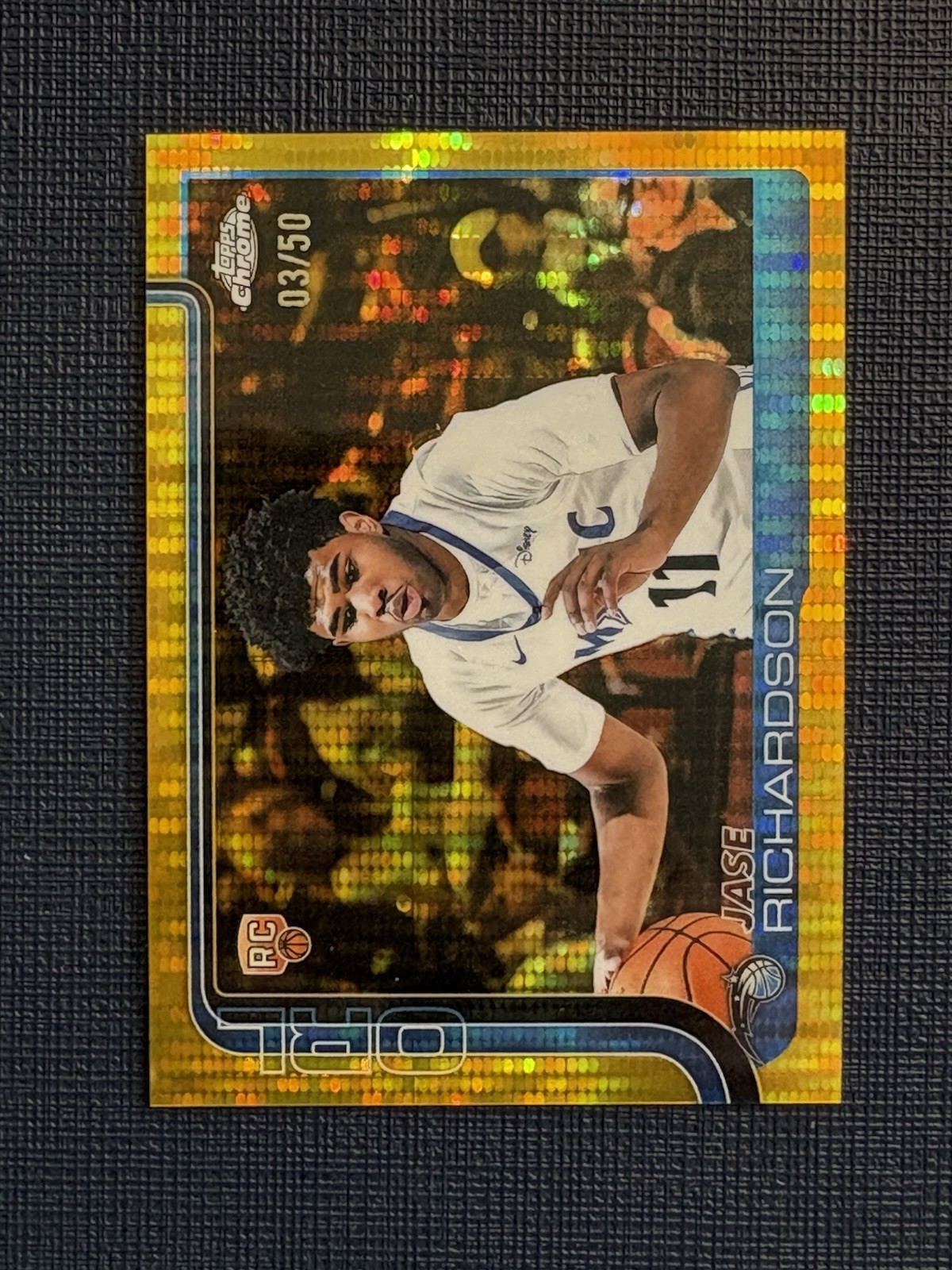 2025-26 Topps Chrome #275 Jase Richardson RC Rookie GOLD Refractor /50