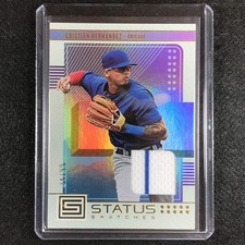 2023 Chronicles Mlb Cristian Hernandez Status Swatches Relic Gold 34/99