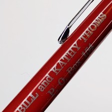 c1990s Mason City, Iowa Bill Kathy Thoms Vernon Salesman Advertising Pen IA G24