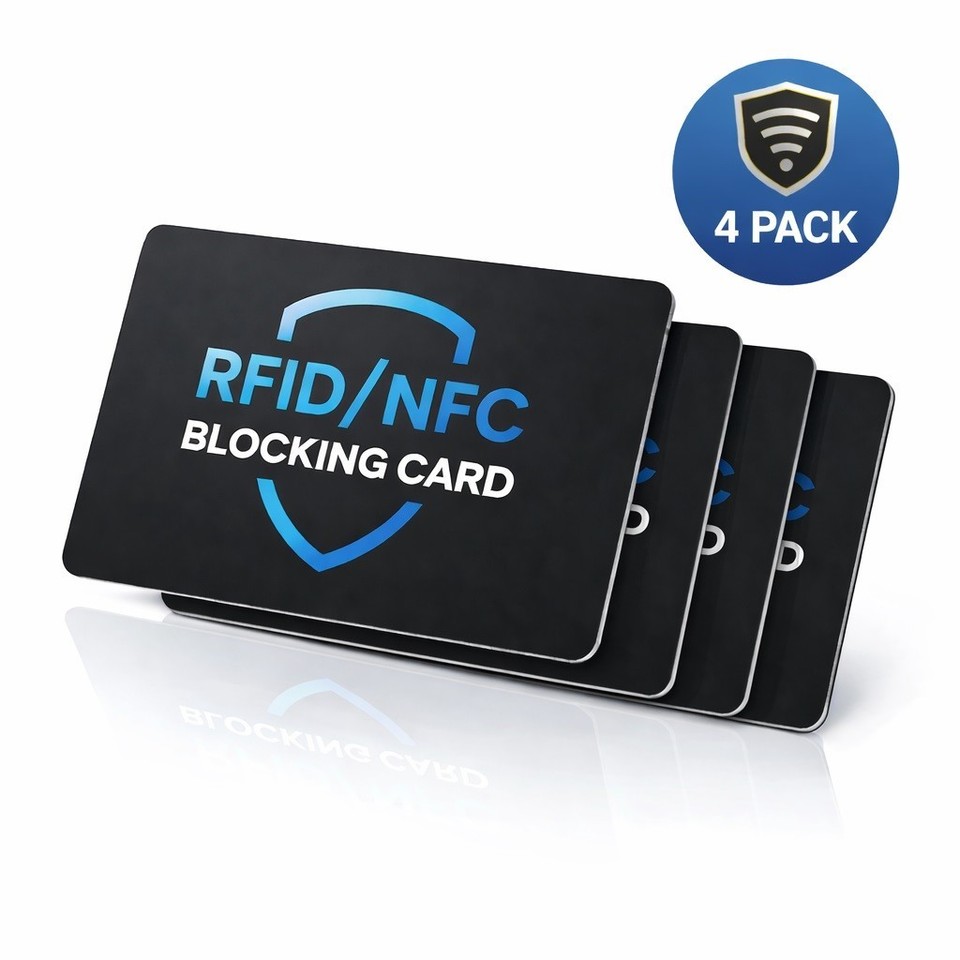 RFID NFC Blocking Card Contactless Credit Debit Card Protector Anti ...