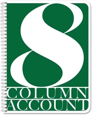 BookFactory 8 Column Ledger Book/Account Book/Accounting 8 