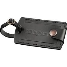 Image of Billingham Luggage Tally - Black Leather / Brass Buckle