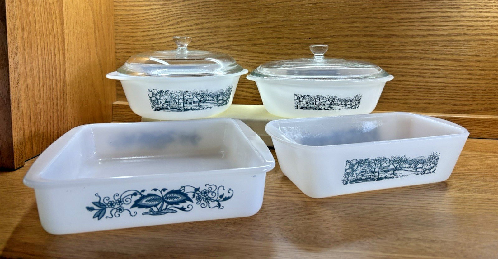 Vintage Glasbake  Casserole Baking Dishes. Lot of 6 Pieces. *READ*