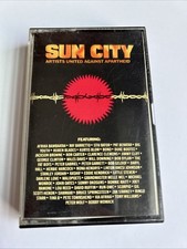 Sun City audio cassette Peter Gabriel Little Steven Bob Geldof Bruce Springsteen