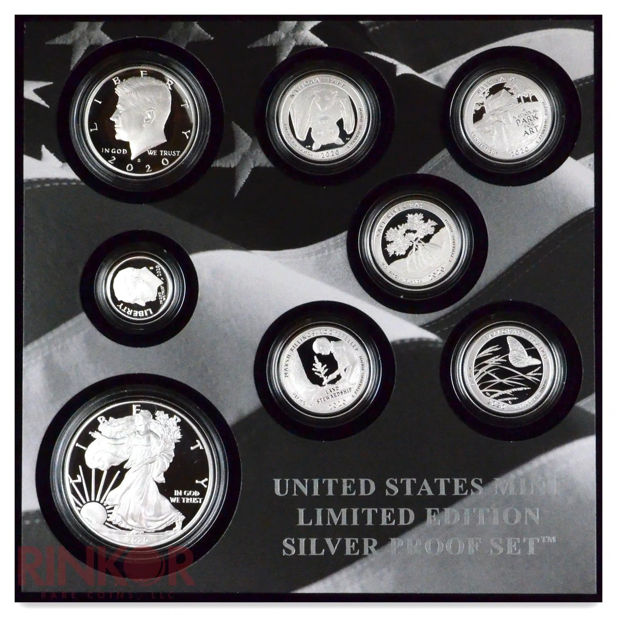 2020-S Limited Edition Silver 8-Coin Proof Set (Box and CoA) | eBay