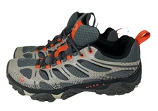 Size 8.5 Mens Merrell Moab Edge 3 Trail Shoes Hiking Running Gray Orange J35427