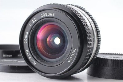 [TOP MINT w/ Hood] Nikon Ai-S Nikkor 20mm f3.5 Wide Angle MF Lens From JAPAN#884