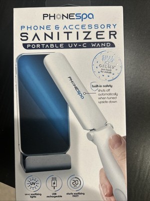 PhoneSpa Convenient, Portable, and Foldable UV-C Light Sanitizer NIB
