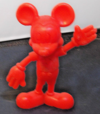 Mickey Mouse Figure Red 6 inch 1971 Louis Marx Co. Walt Disney Made in USA