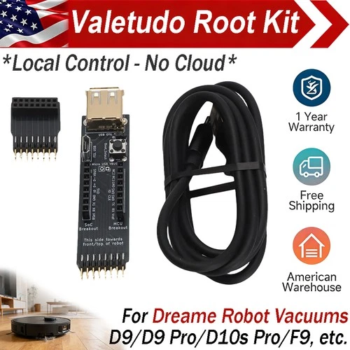 Valetudo Root Kit For Dreame Robot Vacuum Local Control D9 D9 Pro D10s F9 L10