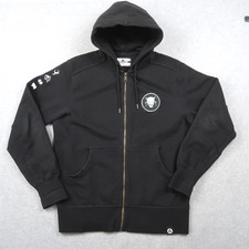 American Giant Original Heavy Hoodie Mens L Large Black Sweatshirt USA Made Zip