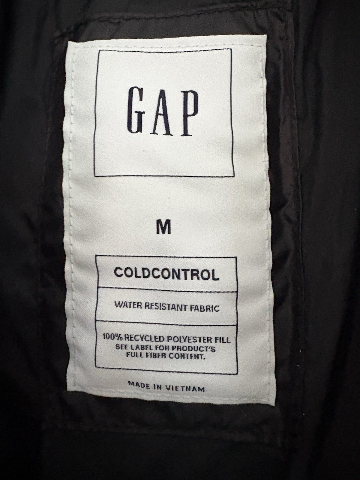 Gap Women's Black ColdControl Puffer Jacket. Size M. NWT image 2
