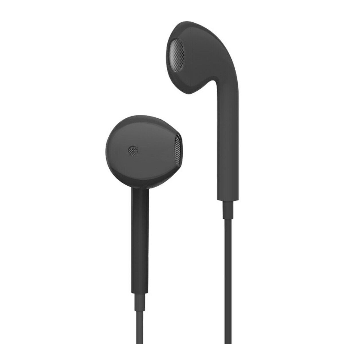 Headphones Wired 3.5mm Jack Earphones Black Headset In-Ear E