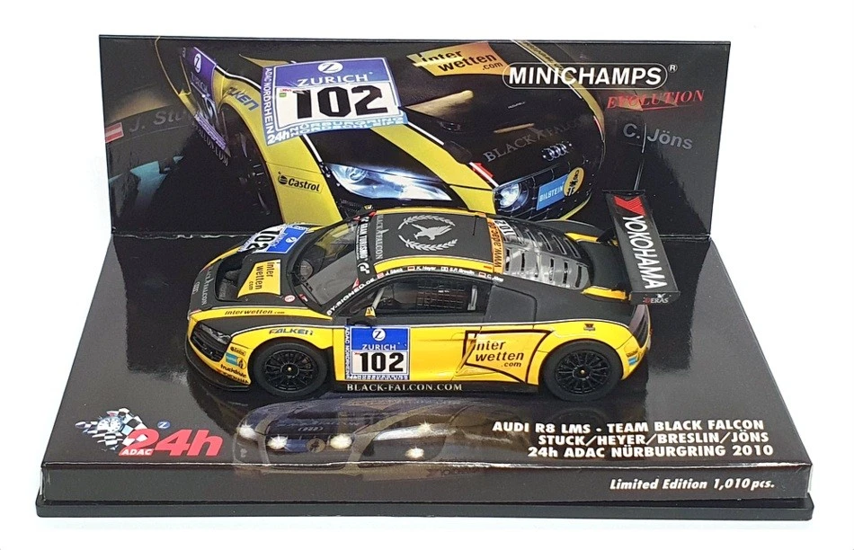 Minichamps 1/43 Scale 437 101912 - Audi R8 LMS 24h ADAC Nurburgring 2010 - Image 4 of 4