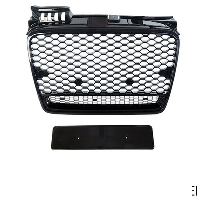  Kühlergrill Wabengrill schwarz glanz für Audi A4 B7 04-08 nicht RS4 Quattro