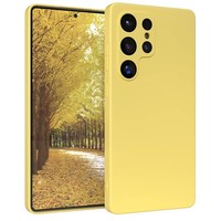 HandyhüLle FüR Samsung Galaxy S25 Ultra Silikon Cover Schutz Handy Case Gelb