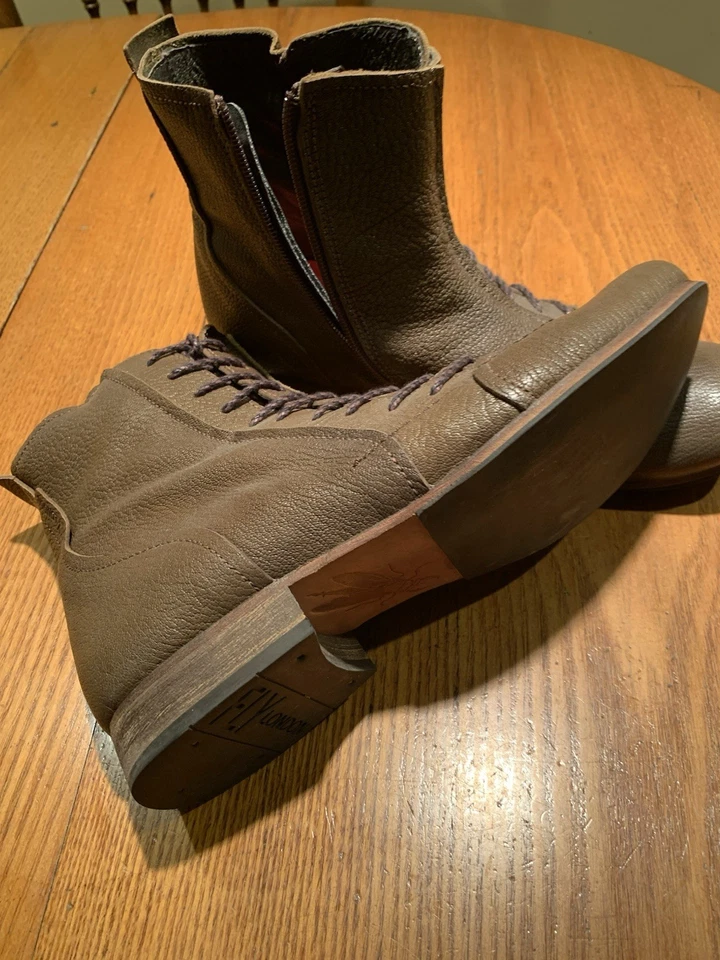 Fly London ботильоны оливковый размер US11 EU44 - Изображение 4 из 4