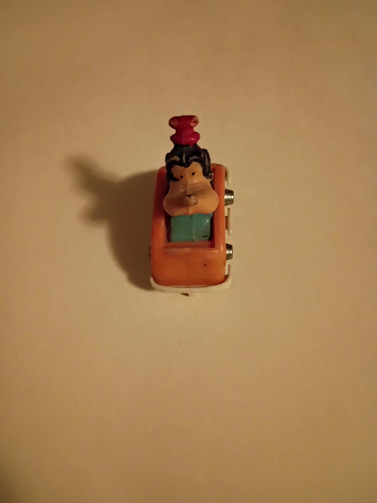 Goofy In Orange Car With Metal Wheels 1960 Has No Touch Up Done To It At All