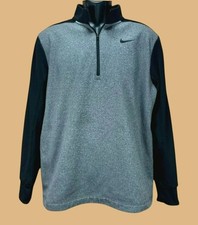 Nike Dri-Fit Half-Zip Pullover Gray Jacket Medium