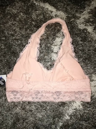 Girls justice lace halter bralette size 30 new pink - Picture 2 of 2