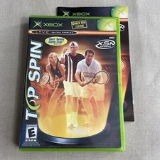 Top Spin (1) (Microsoft OG Xbox 2003) Tennis Sports Complete Manual CLEAN DISC +