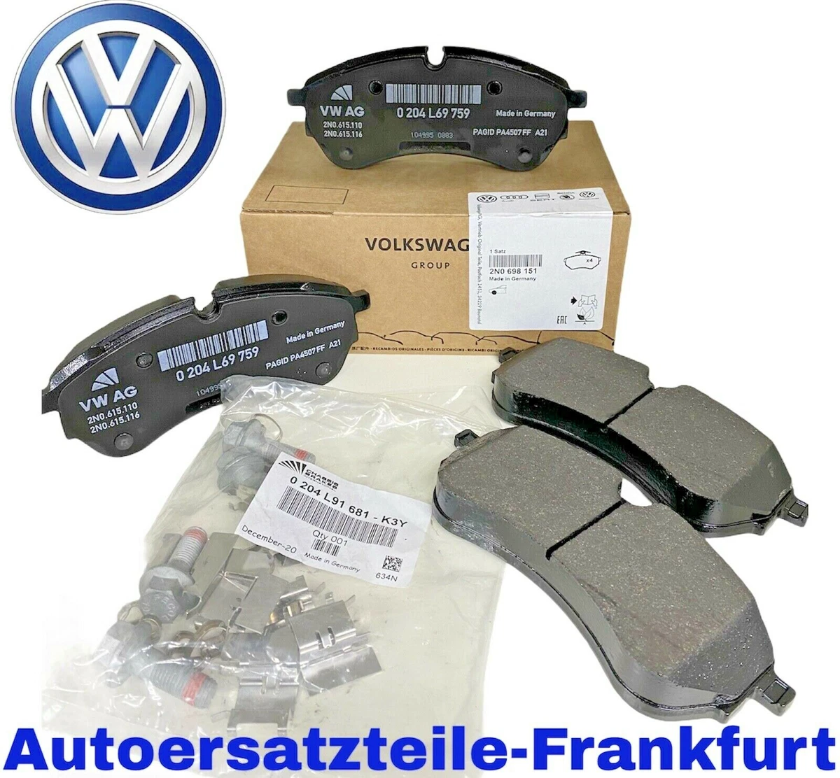 ORIGINAL VOLKSWAGEN 2N0698151 Bremsbeläge MAN TGE + VW CRAFTER 