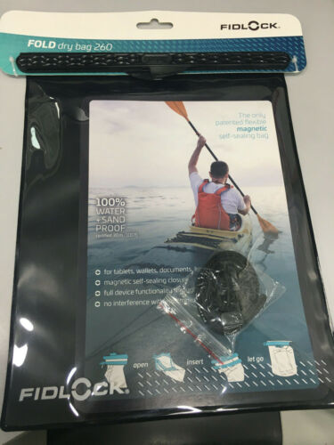 Fidlock FOLD Dry Bag 260-100% Waterproof Magnetic Self-sealing Bag (Black) - Picture 1 of 5