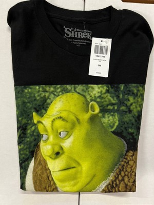 Dreamworks Mens Black Shrek Bored Meme Tee Short Sleeve T-Shirt Small 