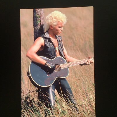Billy Idol Fotografie Transparenz Original 35Mm Positiv Dia Circa 1980er