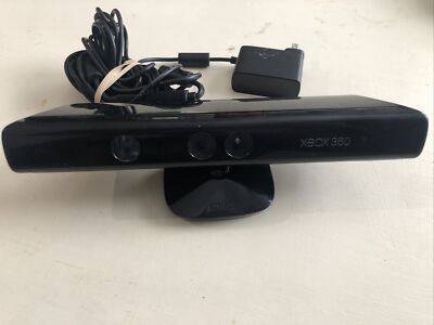 Genuine Microsoft Xbox 360 Kinect Connect Black Sensor Bar 1473 W/ Power Cable
